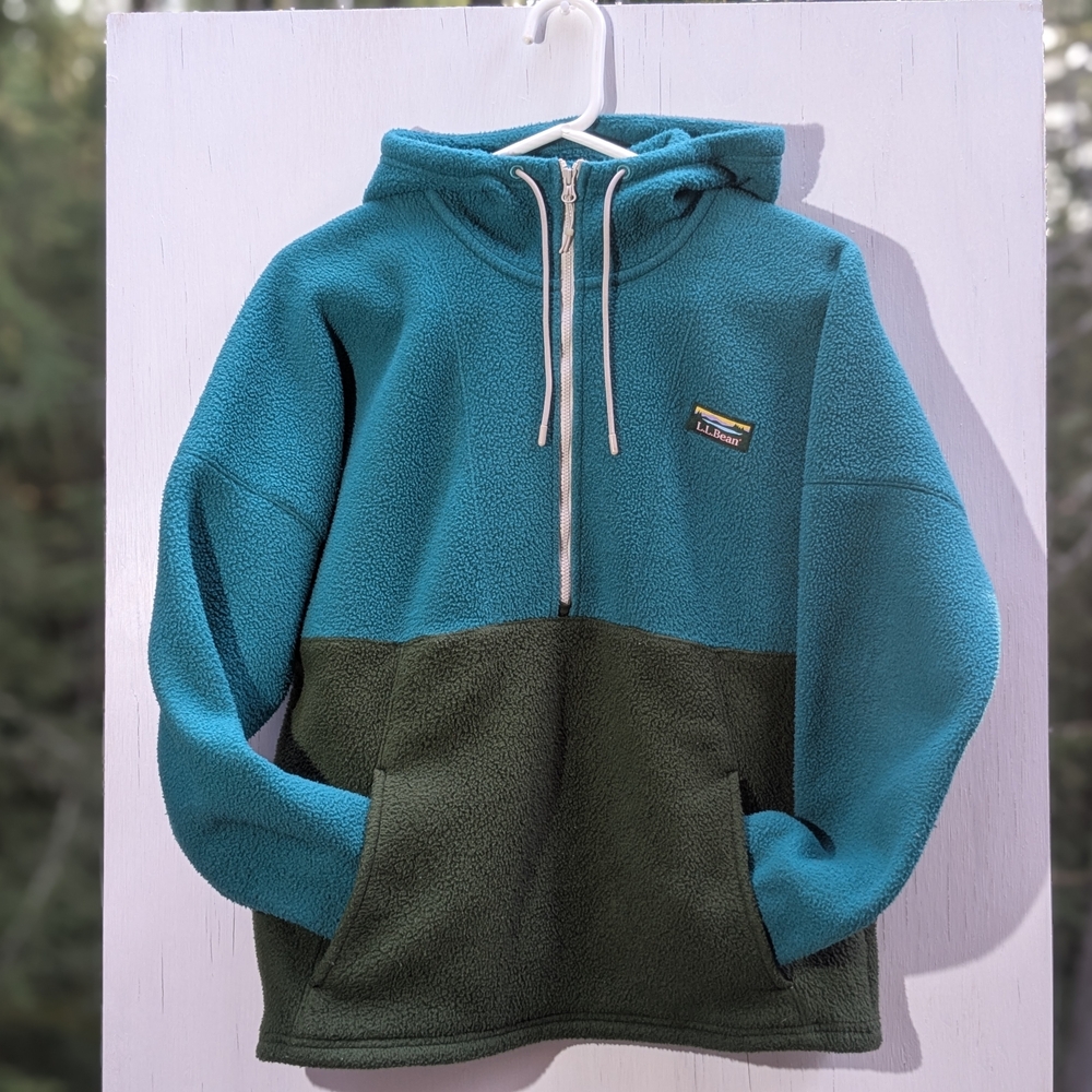 LL Bean Katahdin Fleece Half-Zip Hoodie
